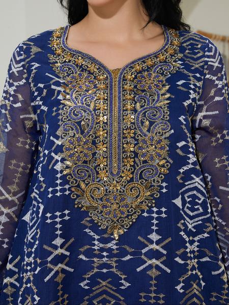 Traditional Style Embroidered Kaftan Dress for Women, Long Sleeve Maxi Dress, Elegant Middle Eastern Fashion, Perfect for Special Occasions, Casual Wear Traditional Style Embroidered Kaftan Dress for Women, Long Sleeve Maxi Dress, Elegant Middle Eastern Fashion, Perfect for Special Occasions, Casual Wear