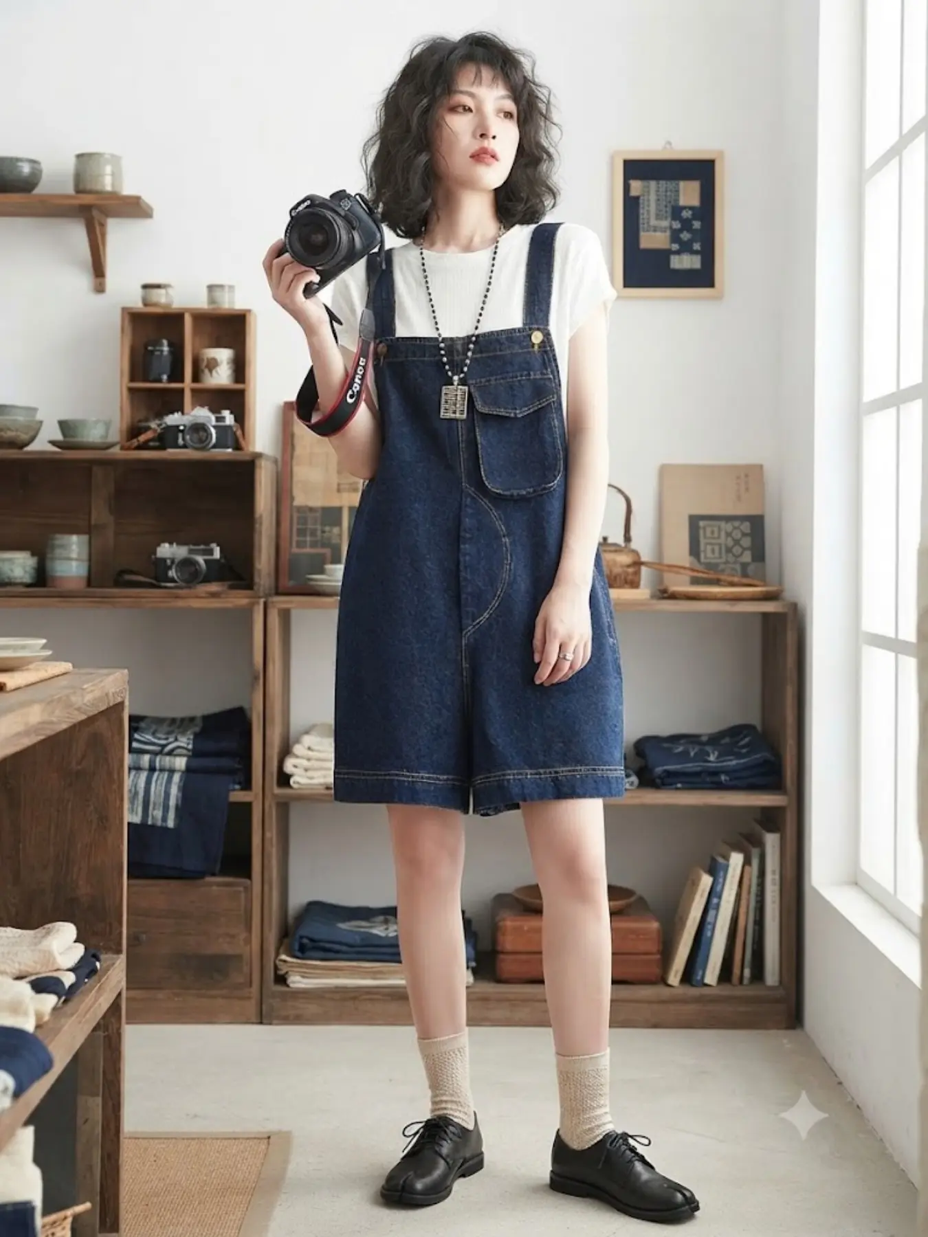 Strappy One-Piece Pants, Wide Leg Design, Casual Style, Solid Pattern, Unlined