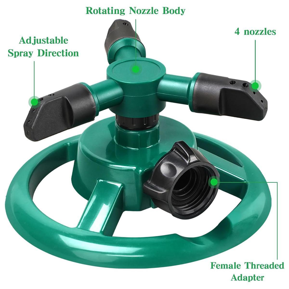 Sprinklers for Yard, Water Sprinkler for Lawn, 360 Degree Rotating Lawn Sprinkler for Yard Large Area, Yard Sprinklers for Kids, Pets Playing Yard Watering Device Garden Outdoor Spray