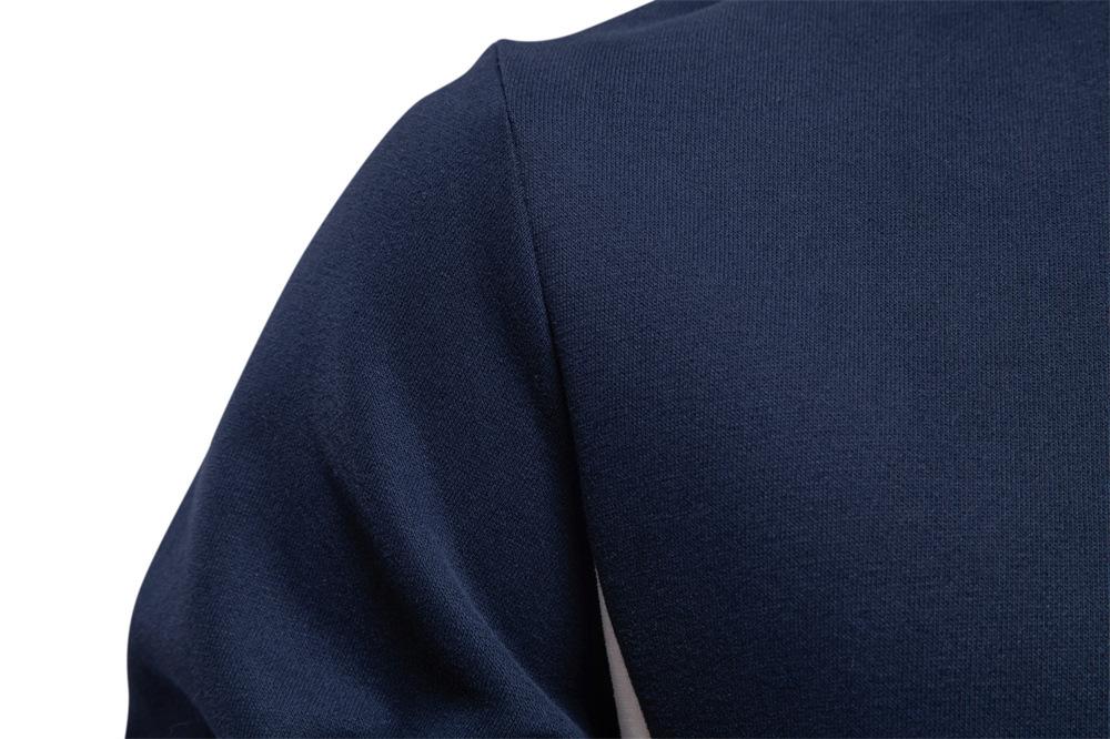 Men's Color Block Crewneck Sweatshirt Pullover Striped Sweatshirts Fall Winter Warm Long Sleeve Shirt Men Color-Block Hooded Pullover Sweater