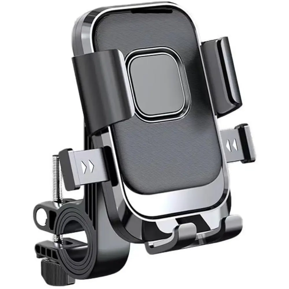 Bicycle Phone Holder, Motorcycle Handlebar Smartphone Clip, Rotating Stand for 4.7-7.2 Inch Smartphones, Secure Mounting Solution