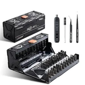 181 in 1 Electric Screwdriver Set, USB Rechargeable Electric Screwdriver with 3-speed Torque Setting, Professional Repair Tool Kit for Phone/Laptop/Camera/Watch