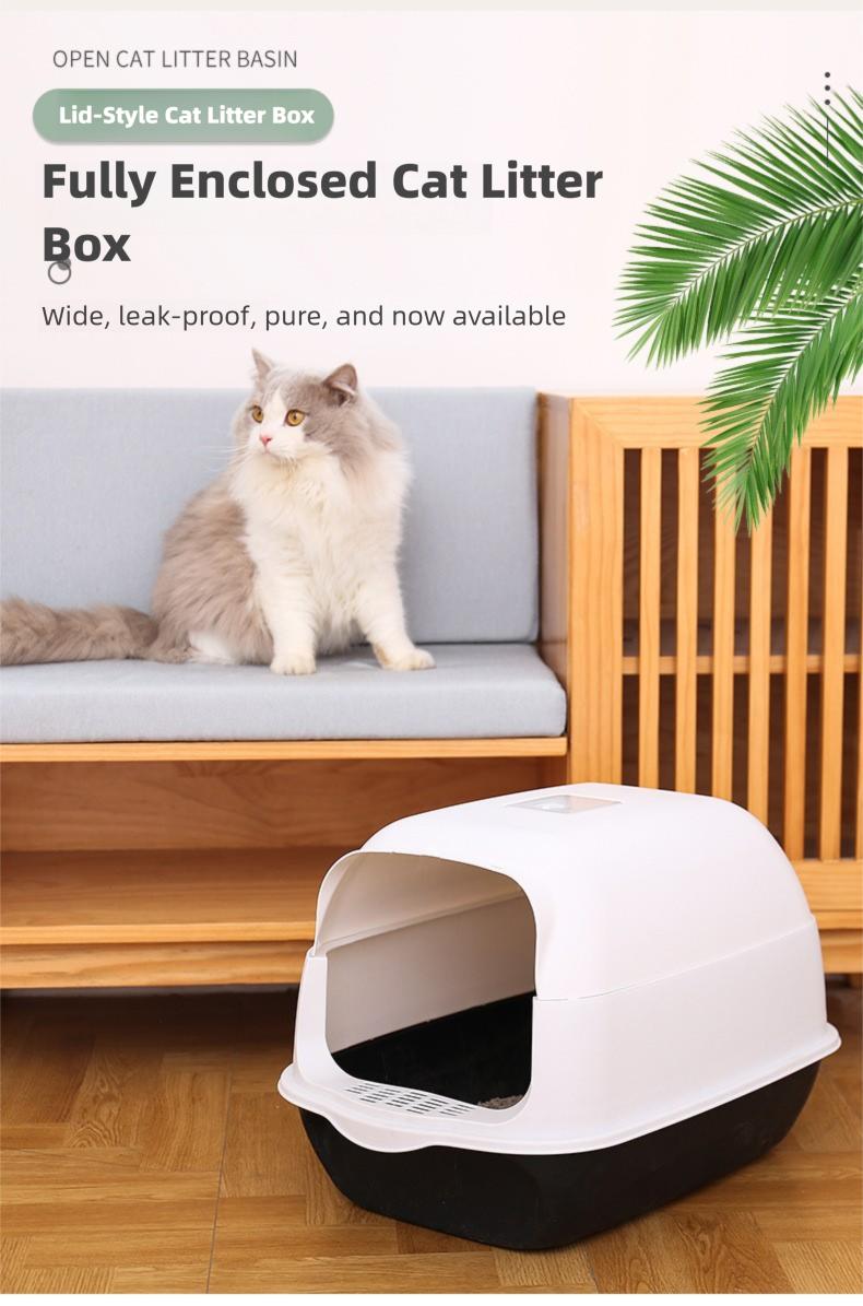 Extra Large Cat Litter Box, Fully Enclosed, Splash-Proof, Odor-Proof, Pet Cleaning Products Extra Large Cat Litter Box, Fully Enclosed, Splash-Proof, Odor-Proof, Pet Cleaning Products