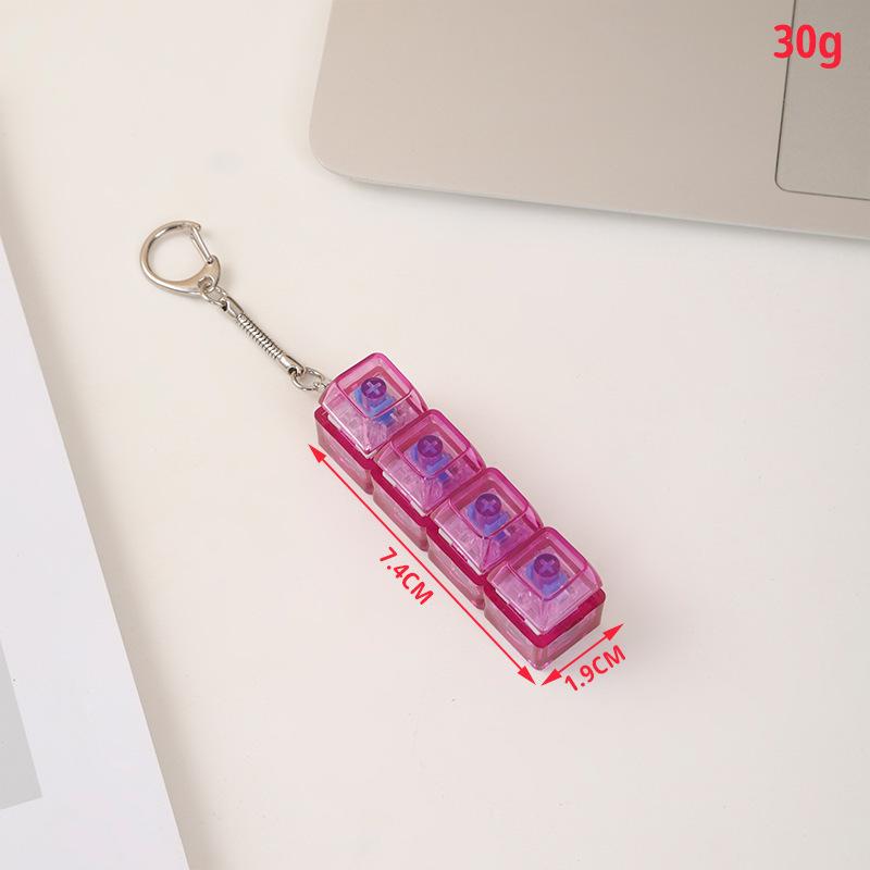 Colorful Mechanical Tester Keychain - Multicolor ABS Block Design for Halloween Thanksgiving Teachers Day Gift - Lightweight & Fun Stress Relief Gadget - Decor Decor Hanging Gift Ornaments Decoration Lightweight Hangable