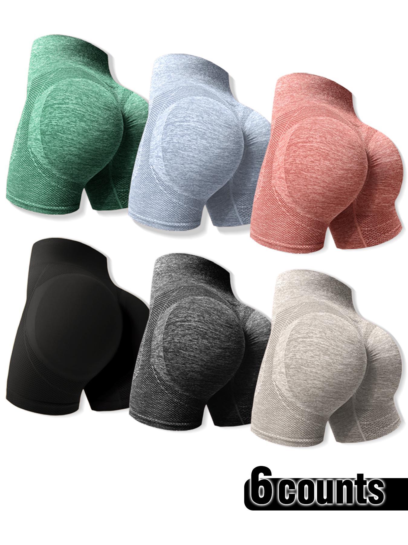 Women's High Waist Sports Gym Shorts, Quick Drying High Stretch Seamless Yoga Short Leggings, Ladies Sportswear Clothing for Indoor Outdoor Wear