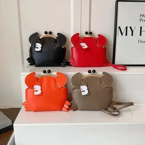 PU Chains Fashion Crab Crossbody Bag Design Sense New Lightweight Ladies Bags 2025 Brand Versatile High Quality Shoulder Bag