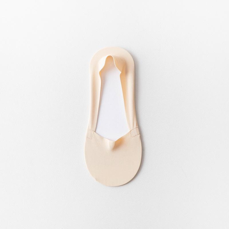 Women's Summer Ice Silk Thin Invisible Socks, Breathable, Sweat-Absorbing, Silicone Non-Slip Women's Socks, Summer 5 Pairs