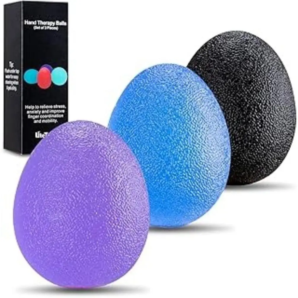 Egg Shape Hand Therapy Balls | Indoor Relax Grip Squeeze Toy
