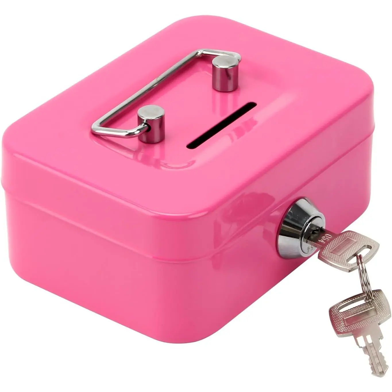 Mini Metal  Box with Slot, Small  Box with Handle and Key