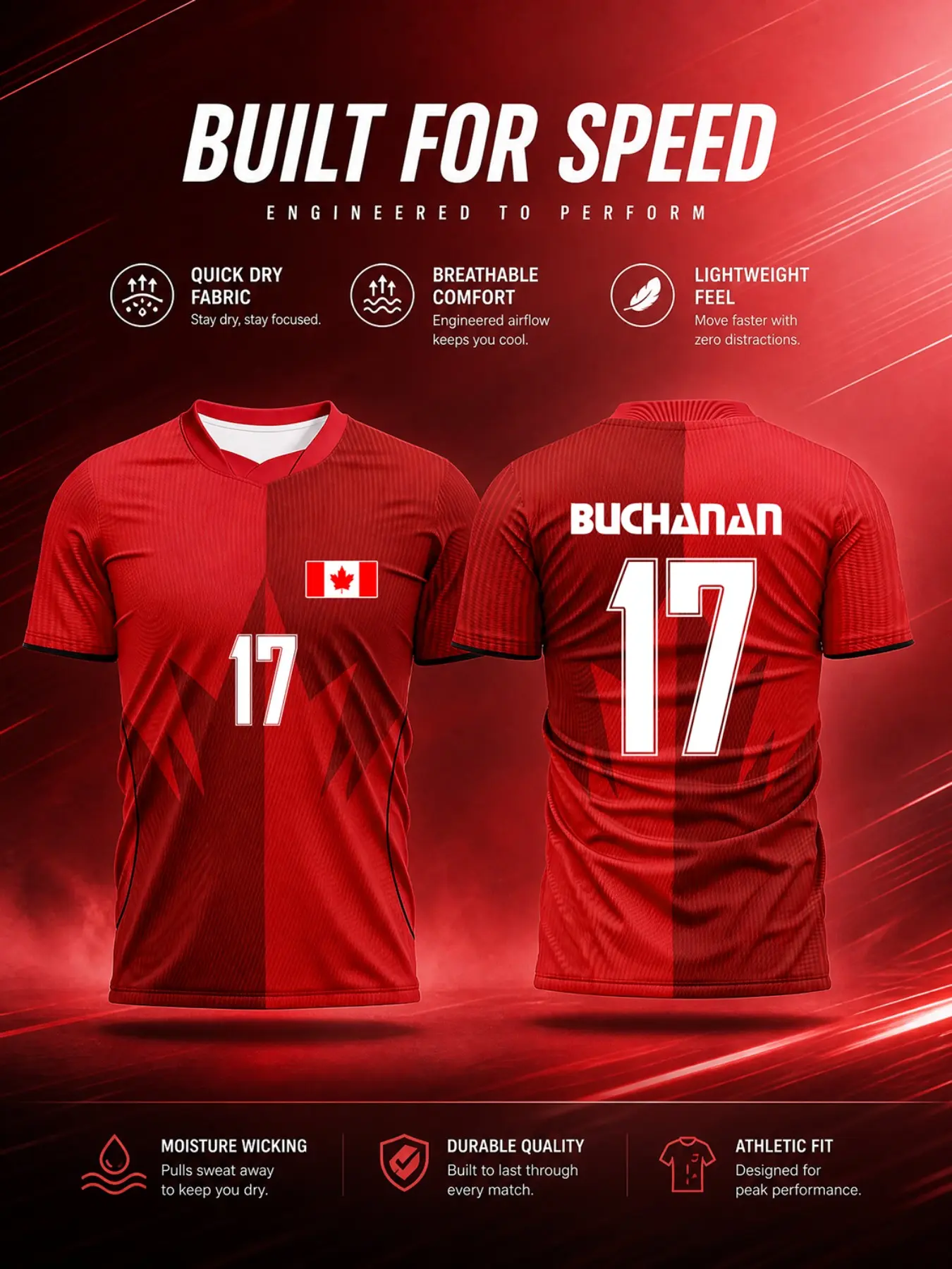 Men's Gradient Stripe Quick-Dry Soccer Jersey, Custom Name Number, Breathable Sport Training Top, Loose Fit, Outdoor Running, Gym, Streetwear, Lightweight Jersey, Athletic Active Tops