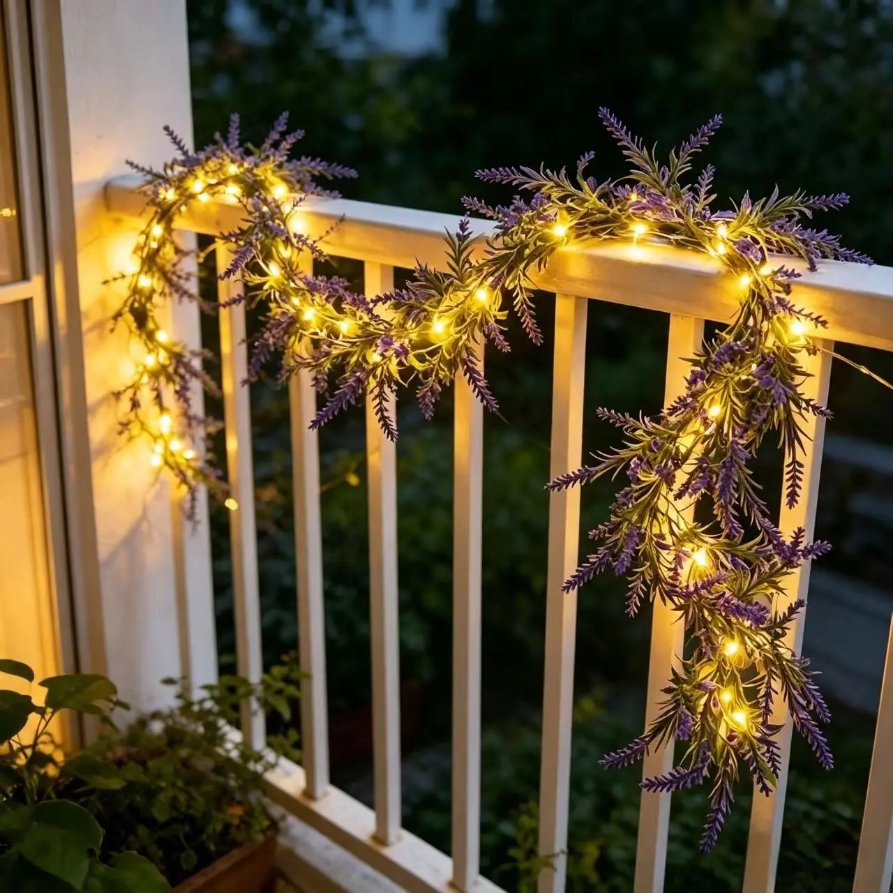 Multi-Color Artificial Flower Lighted Wicker Rope, Flexible LED String Lights, Home Wall Balcony Decor, Party Scene Lighting