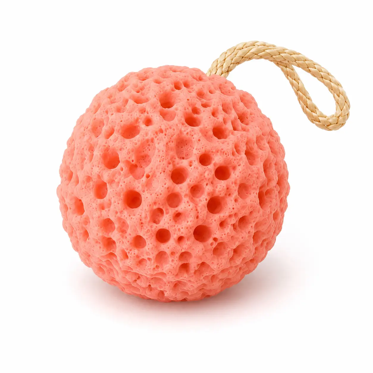 Cute Honeycomb Cheese Shower Sponge Loofah, Super Soft Skin-Friendly 2-in-1 Foaming & Exfoliating Body Scrubber, Durable No-Shedding Design with Built-In Hanging Rope, Home Spa Self-Care Bathroom Decor Accessory