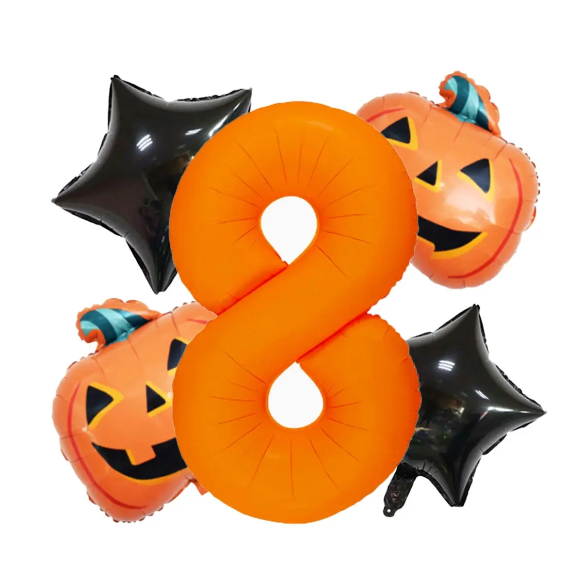 40-Inch Neon Number Balloons 1-9, Fluorescent Party Decorations, Ideal for Birthday Parties, Halloween, Glowing Party Supplies
