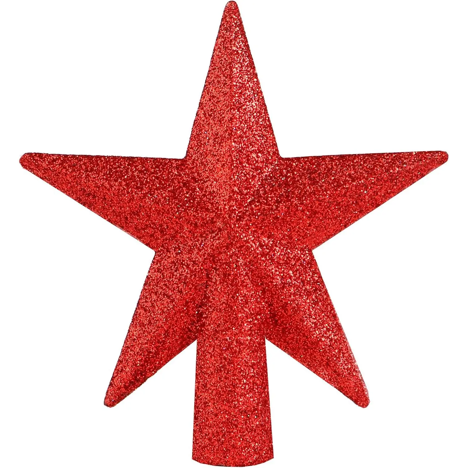 Glitter  Christmas Tree Topper -4" Mini Red Holiday Decor Ornament