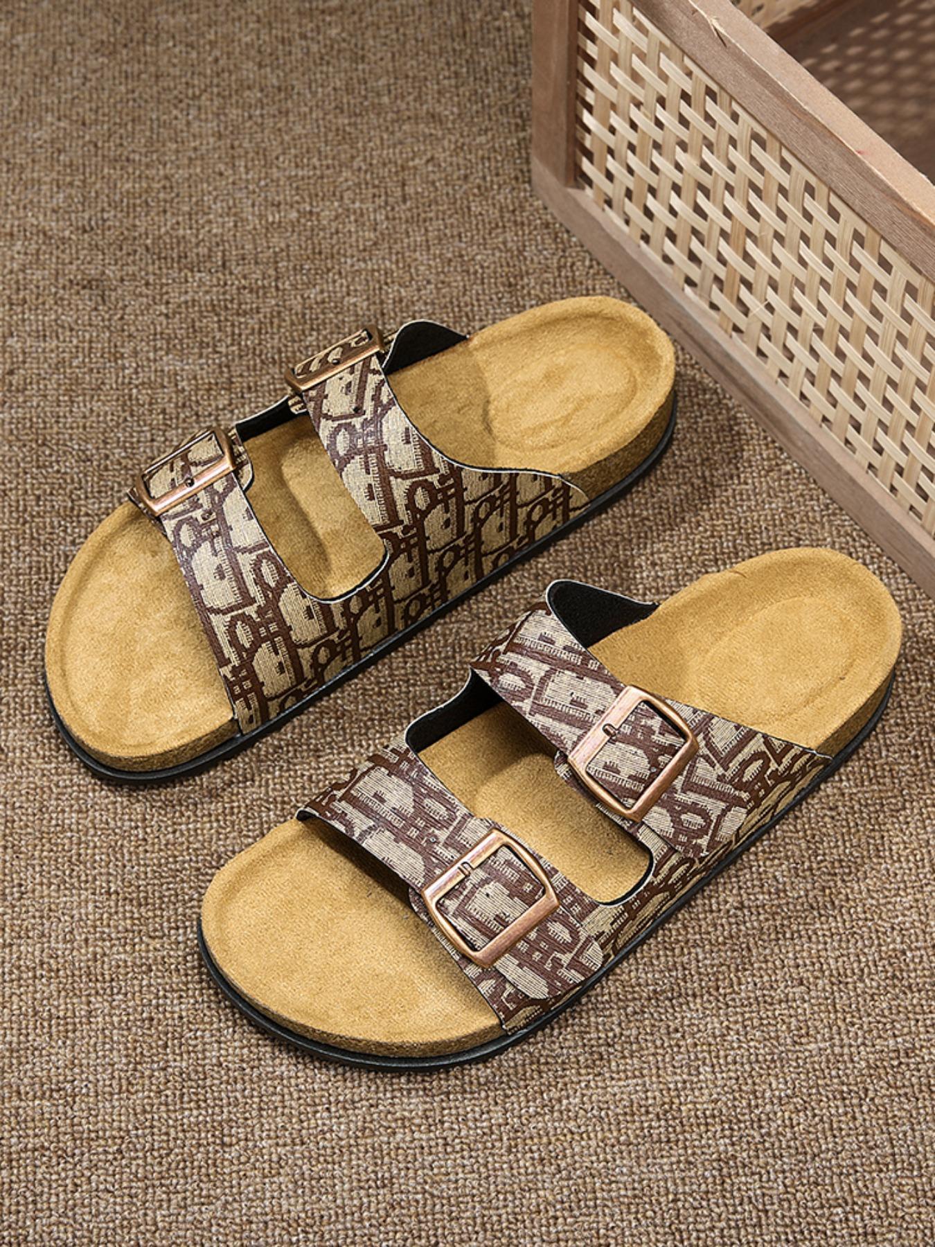 Unisex Fashionable Adjustable Strap Arch Support, Casual Comfortable Non-slip Buckle Sandals Beach Slides for Men & Women, Lightweight & Quick-dry Outdoor Clogs, Footwear