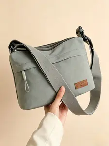 Practical Outdoor Shoulder Bag, Multiple Compartments, Large Capacity, Adjustable Strap, Office Commuting Backpack, Fashionable Mommy Bag, Travel Crossbody Bag