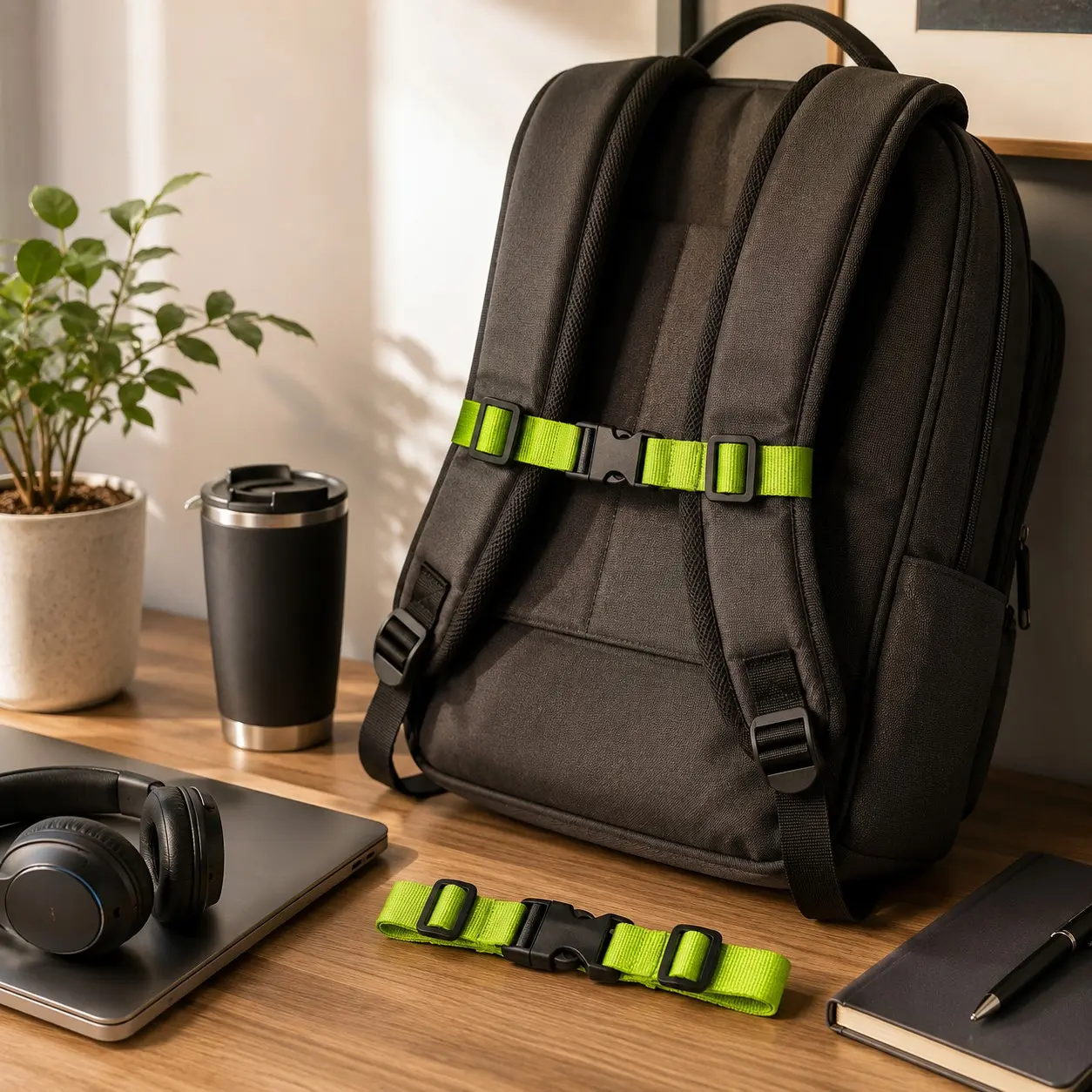 Backpack Shoulder Strap Clip Adjustable Anti Slip Chest Buckle Sternum Strap for School Bag Travel Hiking Outdoor