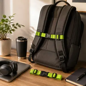 Backpack Shoulder Strap Clip Adjustable Anti Slip Chest Buckle Sternum Strap for School Bag Travel Hiking Outdoor