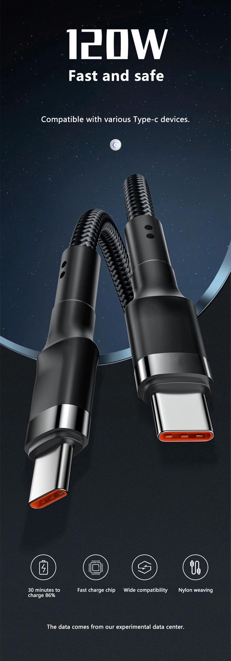 New 5 in 1 GaN Charger For IPhone 16 15pro Desktop Laptop Samsung 240W Fast Charging Adapter 120w Type To TypeC Cable Charger