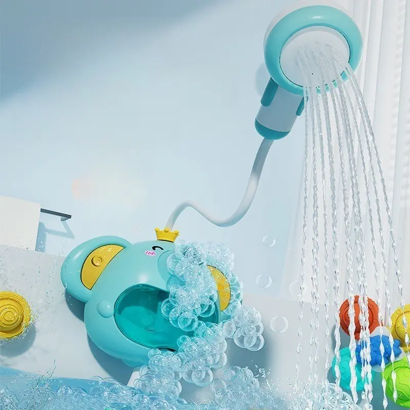 Electric Water Spray Elephant Shower Bubble Bath Toy, Fun Baby Bathing Set, Interactive Splash Play, No Battery Included, Bathroom Toys