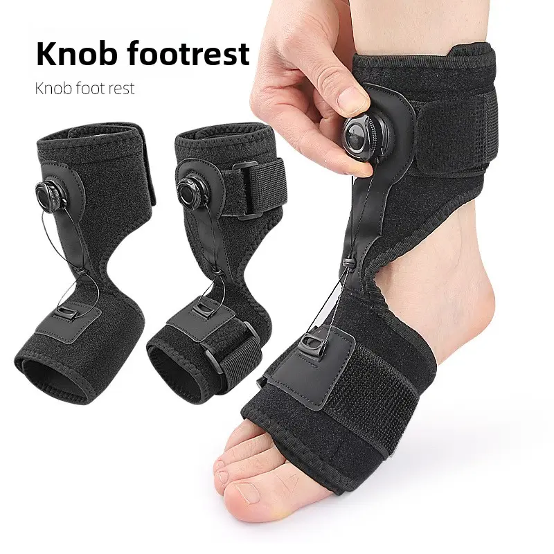 Knob Adjustable Foot Drop Splint Ankle Fixation Support Plantar Fasciitis Night Rest Brace Foot Orthosis Support