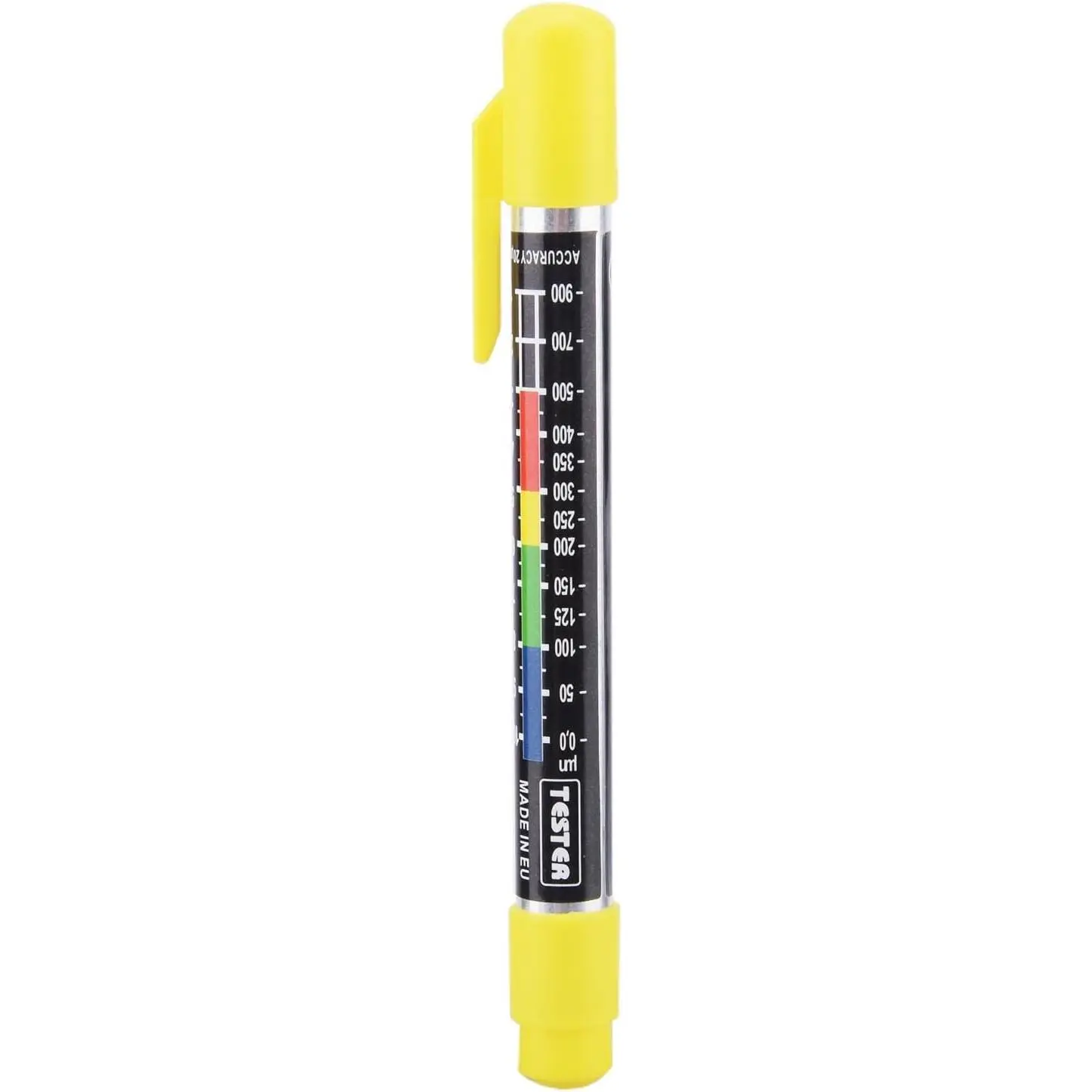 Digital Thickness Gauge for Automotive Car Repair Inspection, Water-Resistant Coating Film Crash Check Tool with Color Measurement Scale, High Accuracy, Convenient for Curved Surfaces, Easy to Carry (Tip As Shown), Hard To Reach Curved Surfaces, Manufactu