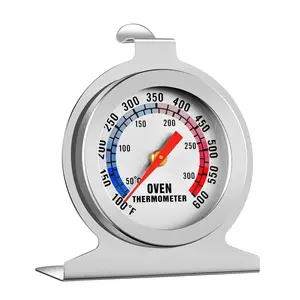 in Oven Thermometer for Grill Smoker BBQ 50-300°C/100-600°F, Instant Read Precision Stainless Steel Electric/Gas Oven Thermometers, Analog Thermometer Gauge for Kitchen Cooking Baking