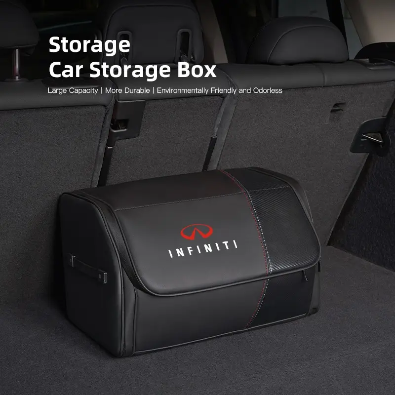 Car Trunk Organizer Box Large Capacity Stowing Tidying Storage Bags，For Infiniti QX80 QX60 QX50 QX65 QX55 Q60 Q70L QX30 Q50 QX70 Q30 Q70 EX FX JX
