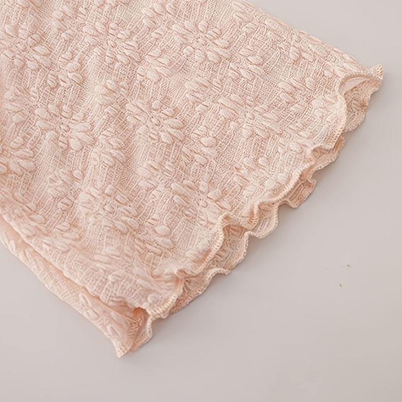 Elegant and Lightweight Lace-up Cardigan-Breathable Chiffon Shawl, Ruffles, Long Sleeves, Sun Protection-Spring/Women's Summer Top, Soft Blue, White, Cream, Pink, Black Fitted Knitwear Womenswear Basic Beige Casual