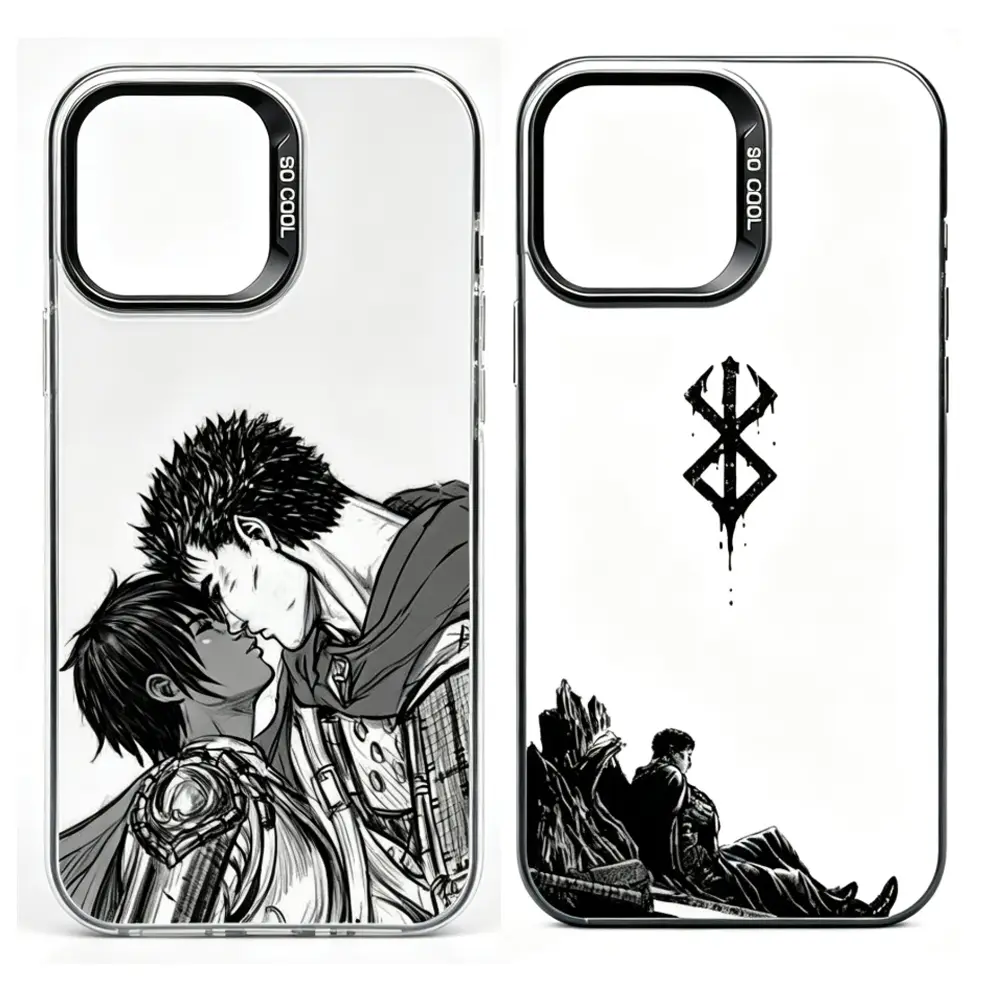 C-Comic B-Berserk Guts Casca Phone Cases For iPhone 17 Promax Air 16 Pro 15 14 Plus 13 12 & Samsung S23-26 Black Matte Shockproof Cover