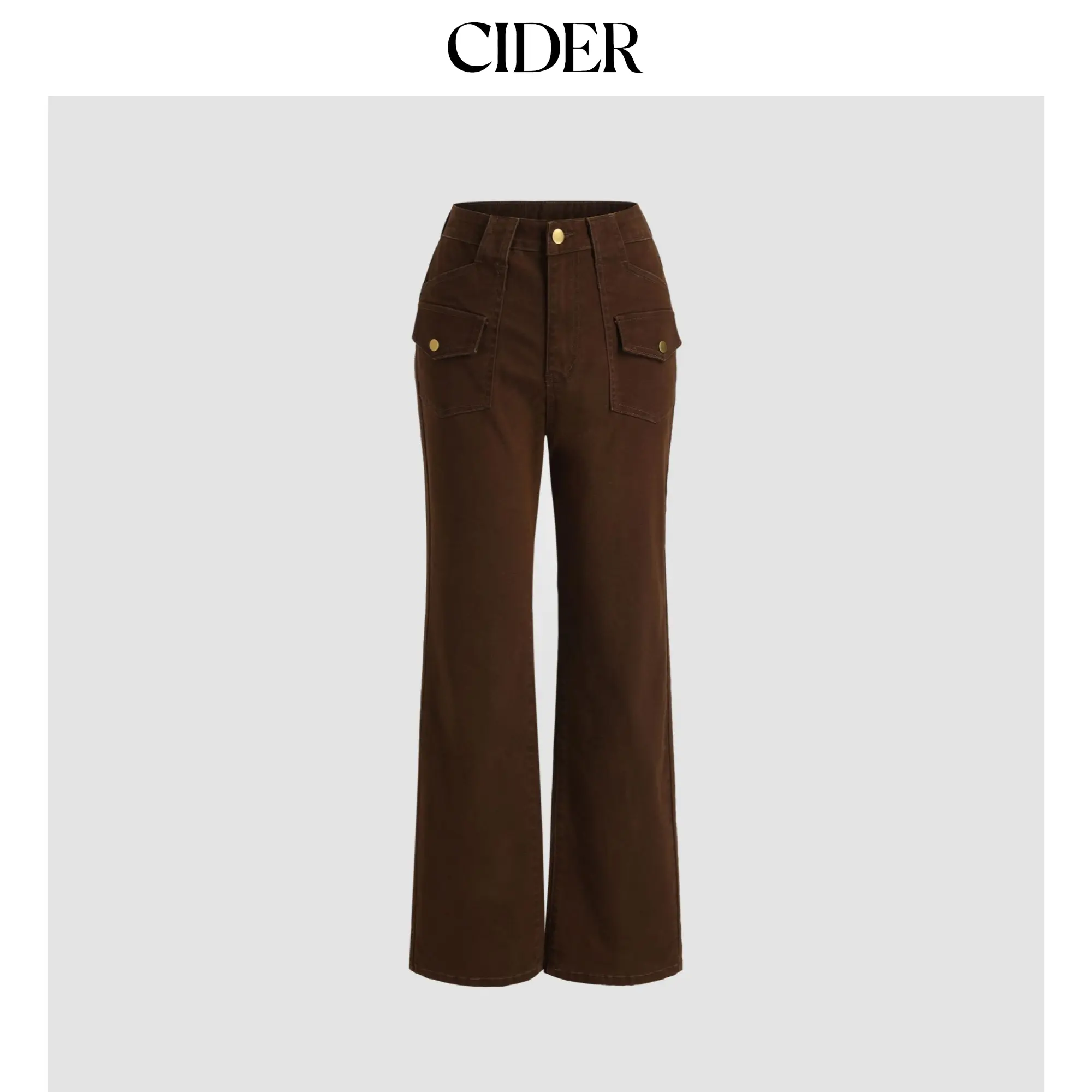 Cider [2 colors, size 2-10] Last Autumn Chocolate Trousers SohoChic