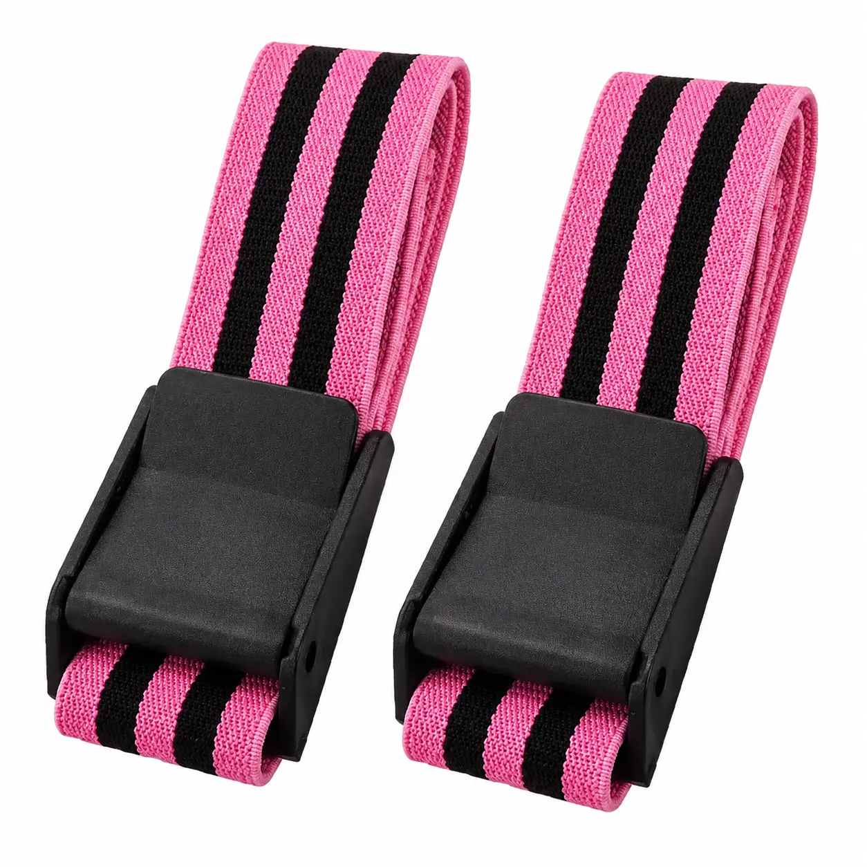 Two-Piece Adjustable Loop Resistance Bands Set for Lower Body Strength Training – Non-Slip Polyester Booty Bands Ideal for Glute Activation, Squats, Leg Workouts, and Home Fitness Without Bulky Equipment