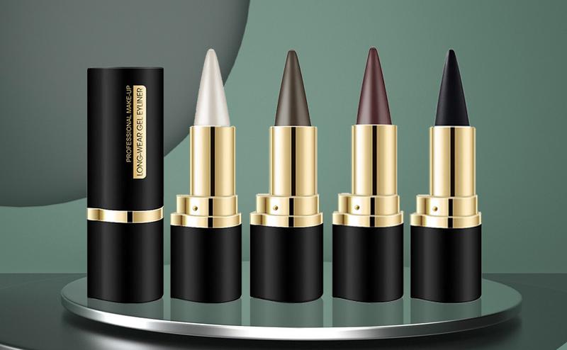 2Pcs Gel Eyeliner Pencil,Long-lasting Quick-drying Eye Black crayon matte Eyeliner Cream Waterproof Eyeliner,Cat Eye MakeupStencil,Smoky Eyeshadow Palette Goth Halloween Makeup Kit,girl's favorite Christmas makeup gift. 2Pcs Gel Eyeliner Pencil,Long-lasting Quick-drying Eye Black crayon matte Eyeliner Cream Waterproof Eyeliner,Cat Eye MakeupStencil,Smoky Eyeshadow Palette Goth Halloween Makeup Kit,girl's favorite Christmas makeup gift.