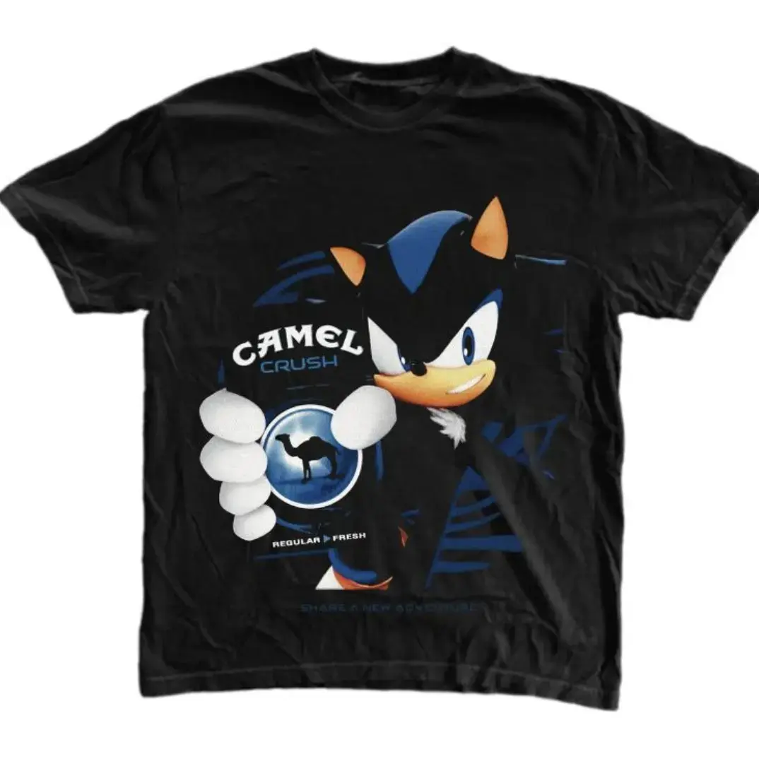 Camel T-Shirt, Shadow the Hedgehog Shirt, Game Shirt, Unisex Graphic Tees Gothic Grunge Y2k Emo Scene Amity Affliction Style Clothes Menswear Womenswear Streetwear