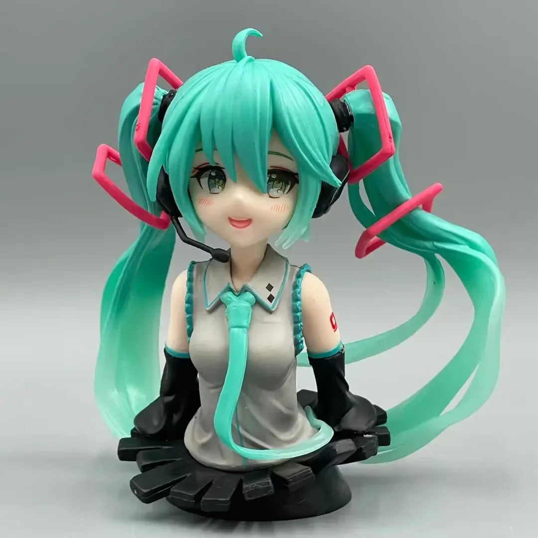 8.07-Inch Hatsune Miku Figurine Model, Anime Girl Collectible, Desktop Car Ornament, Gift for Fans, Secondary Dimension Trendy Toy