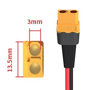 XT60 to Clips,12AWG XT60 Female Connector Quick Disconnect Cable Compatible for RC Battery Station Panel(5FT)