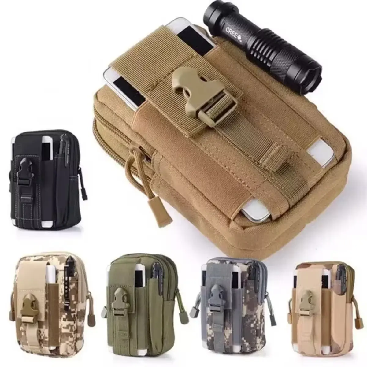 Tactical Drop Leg Bag - Multi-Pocket Adjustable Waist Travel Bag with Leg Strap for Phone, Motorcycle, Hiking, Multi-Pocket Adjustable Waist Travel Bags