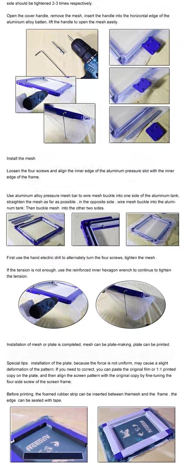 Reusable Self-Tension Screen Printing Frames | Multi-Size Pack (7"x9", 9"x12", 12"x16", 16"x20") | Quick Tension Adjustment for Crisp Stencils | Durable & Long-Lasting | Essential Supplies for DIY Crafting & Professional Screen Printing Shops