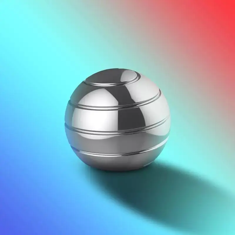 Desk Rotating Ball, Stress Relief Spinner Fidget Toy, Finger Spinning Ball, Birthday Gift for Ages 12 and Up