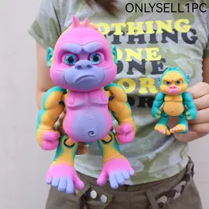 3D Printed Angry Gorilla Statue, Two Sizes Available, Perfect Party Gift, Christmas & Halloween Decor, Home Decor Accessory, Home Decor Sculptures, Garden Ornament, Office Desk Sculpture, Collectible Figurine