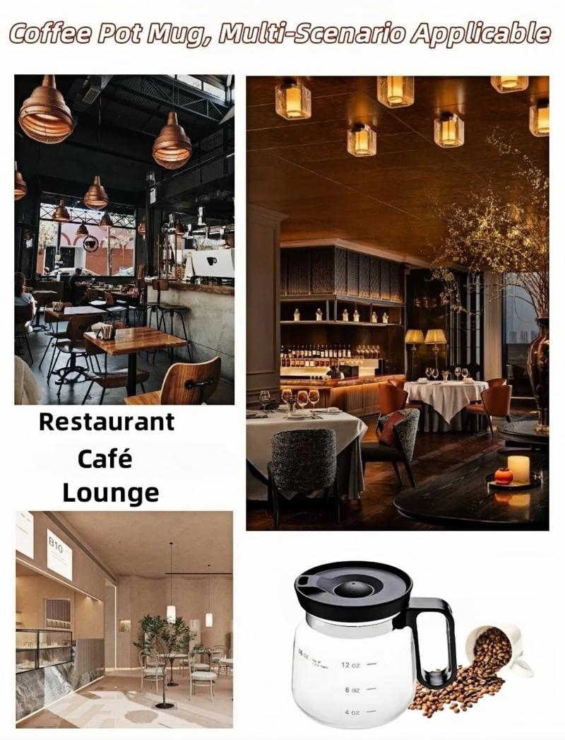 Tiny Brew Coffee Mug in Coffee Pot Shape 4” Tall – Compact 16 Oz Glass Carafe Design with Sip Lid | Fun Gift for Coffee Lovers | Cute, Compact Novelty Mug Small Size Cute Coffee Pot Shaped Coffee Mug Size 4" Tall x 3.75" Wide,Valentine's Day gift