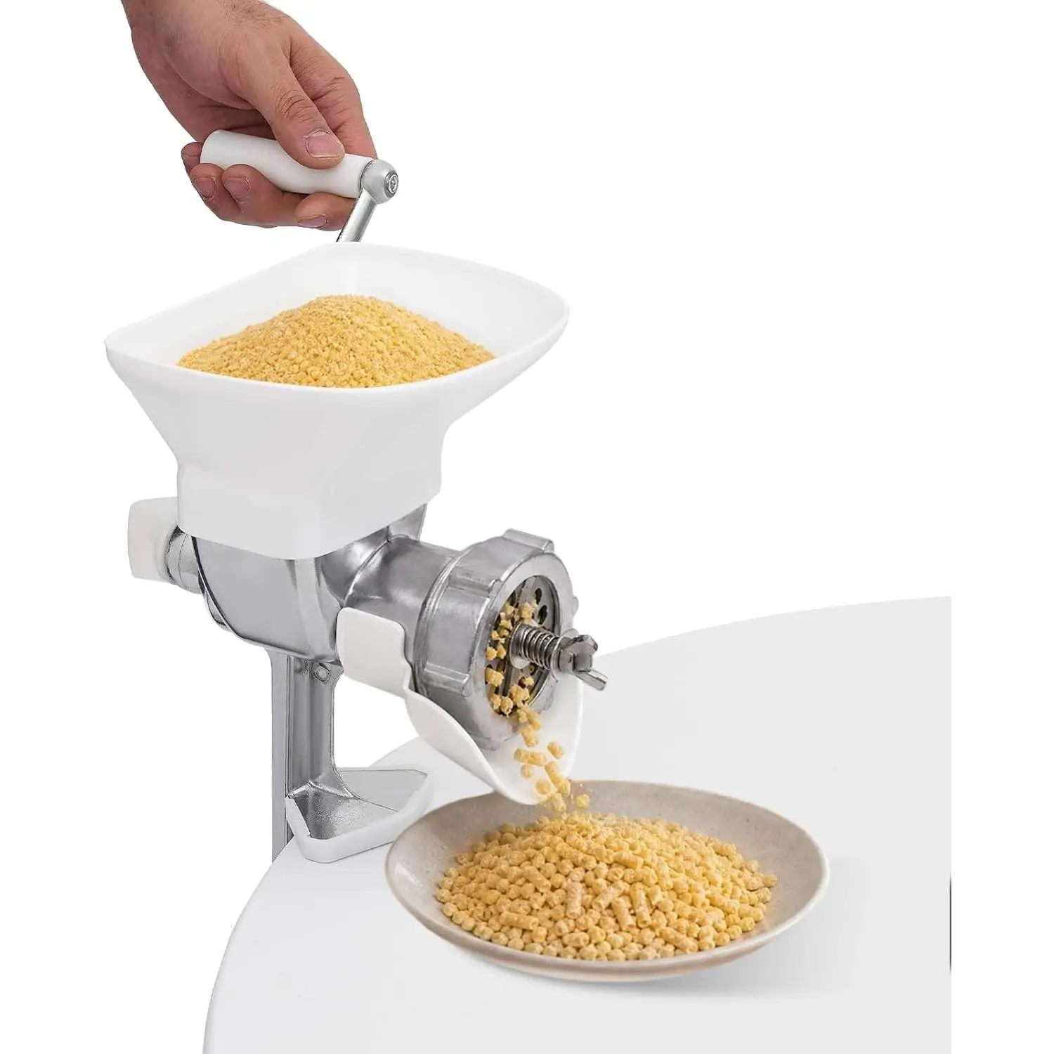Portable Manual Grain Mill Feed Pellet Machine with 3mm Molds for Bird Chicken Rabbit Fish Dog Cat