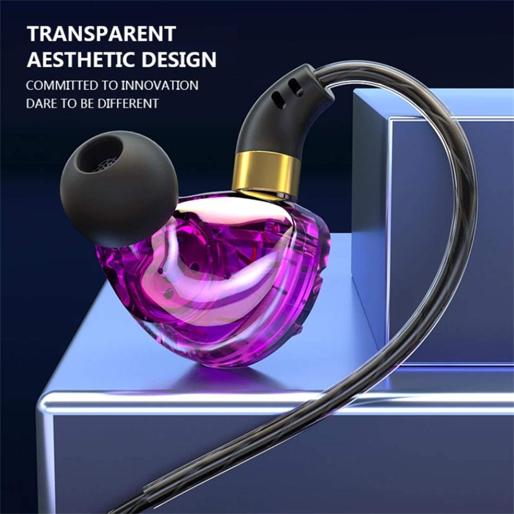 In-Ear Headphones with Volume Control, HiFi Sound Quality Sports Earbuds, Closed-Back Headphones with Condenser Microphone, 3.5mm Cable, Non-Rechargeable, Suitable for Running, Compatible with Mobile Phones.