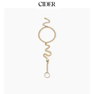 Cider SNAKE HAND CHAIN BRACELET WITH RING