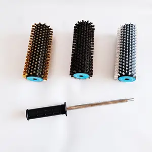 Nylon Brush Set for Ski Waxing, Horsehair & Copper Wire Brushes, Efficient Ski Board Maintenance Tool, Faster Glide, Protects Base