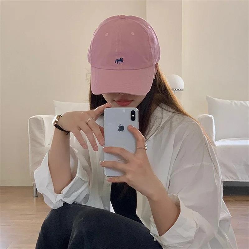 Fashion Cartoon Fox Embroidery Baseball Caps Men Women Snapback Hip Hop Hat Summer Breathable Sun Gorras Unisex Streetwear Bone
