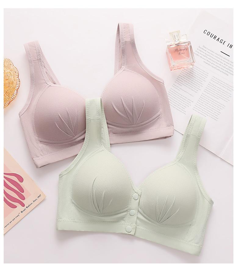 Supportive Seamless Front Closure Nursing Bra For Women Plus Size Wireless Maternity Bralette Breathable Comfort Lingerie Adjustable Hook Underwear 6/3 Pack Mother's Day Gift -RR