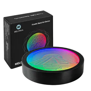 Melonva Sand Art Device – App-Controlled Kinetic Zen Sand Garden, Bluetooth & WiFi Smart Sand Drawing Machine, Relaxing Desk Toy Gift for Office, Home, Meditation Décor (Bamboo, 10'')