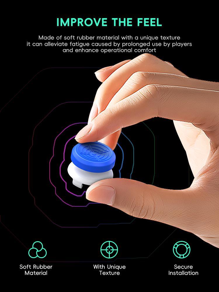 Joystick Replacement Parts Thumb Sticks Botton for PS5 Controller Analog Stick Cap for PS5 Gamepad