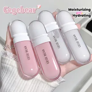 1pc, Gege Bear Tinted Lip Gloss, Hydrating Lip Oil, Moisturizing Transparent And Colorless Liquid Lipstick for All Skin Types